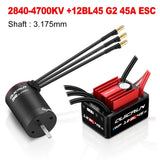Hobbywing QuicRun WP 12BL45 G2 ESC & 2840/2850 SL G2 Motor Combo