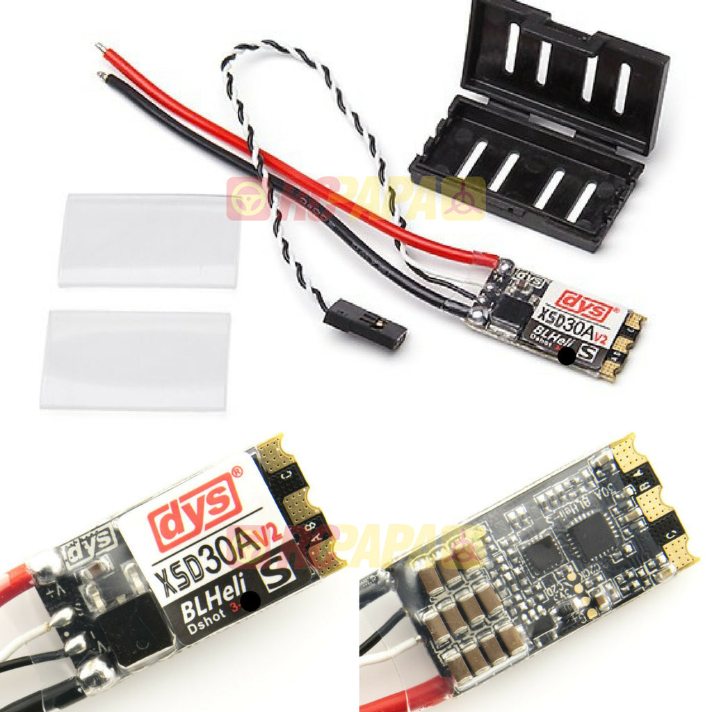 DYS XSD 30A V2 3-6S ESC BLHeli_S (Supports Dshot600 Dshot300) - RC Papa