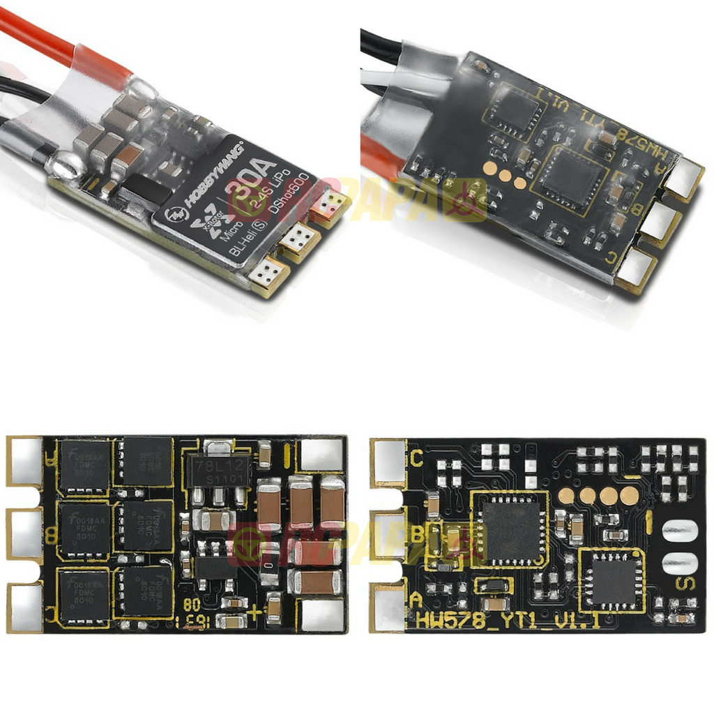 Hobbywing XRotor Micro BLHeli-S 30A DShot600 ESC - RC Papa