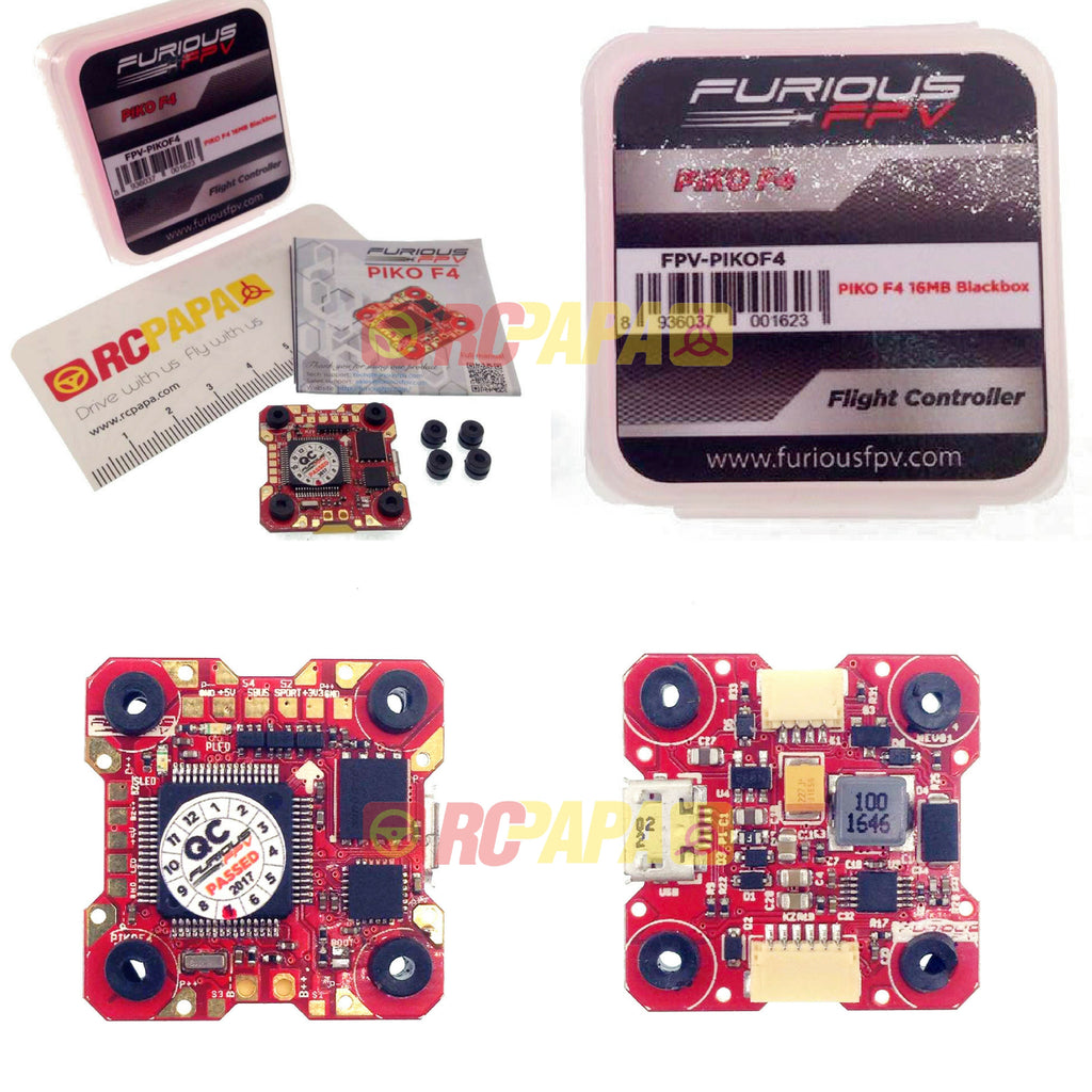 FuriousFPV PIKO F4 16MB Black Box Flight Controller (FPV-PIKOF4) - RC Papa