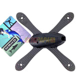 ShenDrones Mako 5" 225mm X Quad Carbon Fiber Frame & Canopy (Black) - RC Papa