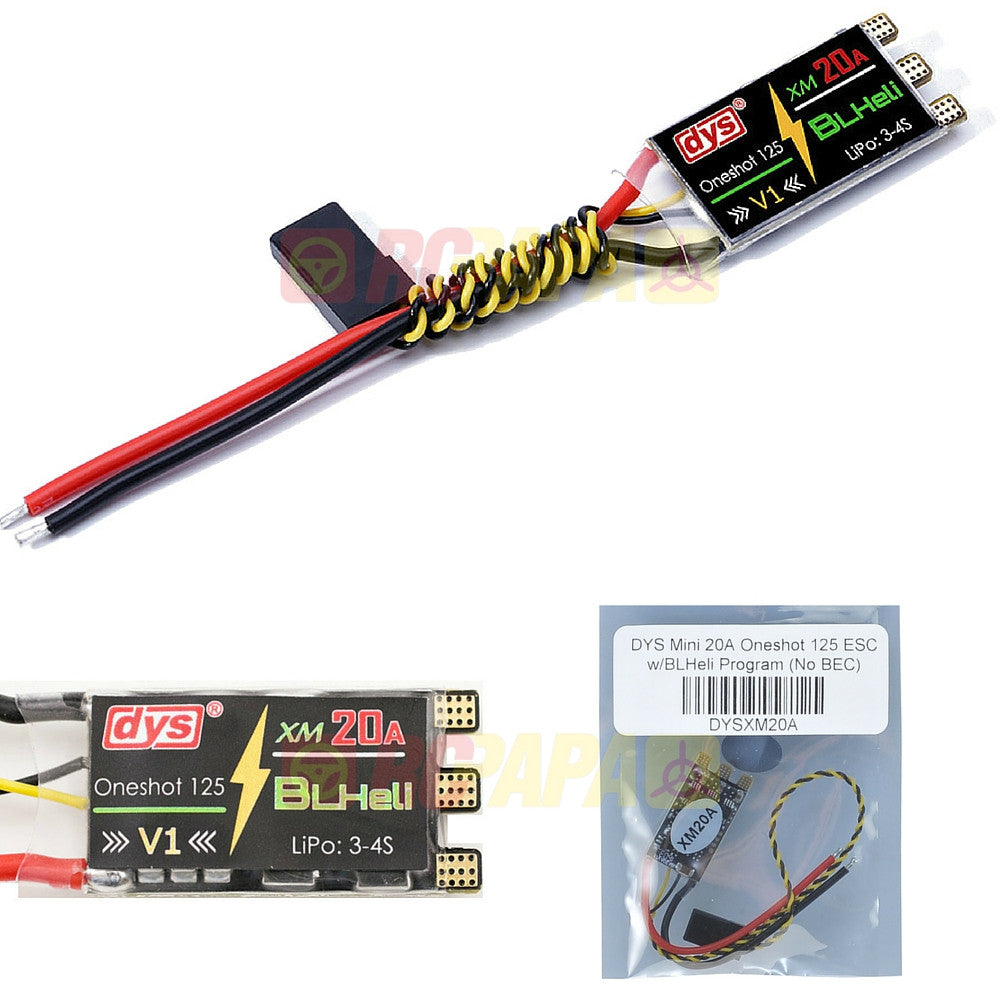 DYS XM20A ESC v1 (support OneShot125 BLHeli) Solder Version - RC Papa