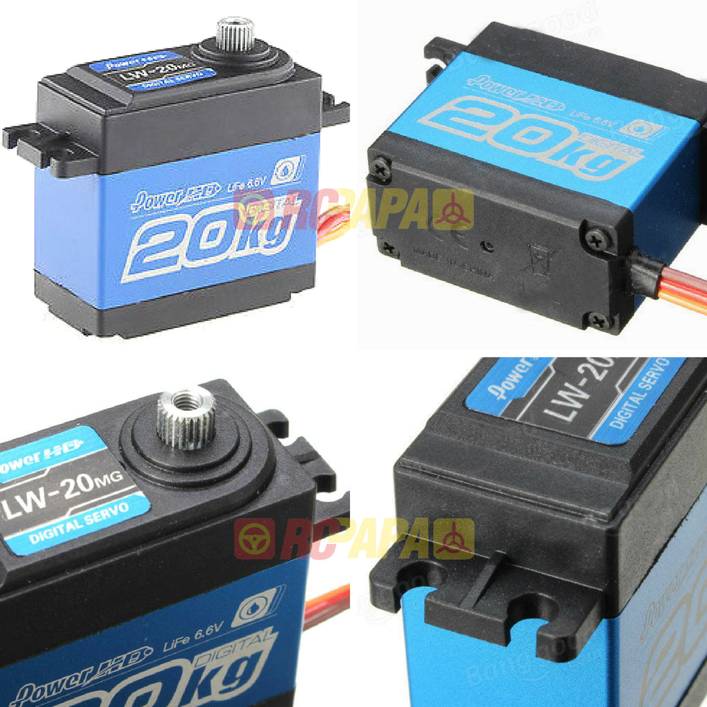 Power HD 20KG Torque Waterproof Digital Servo (LW-20MG) - RC Papa