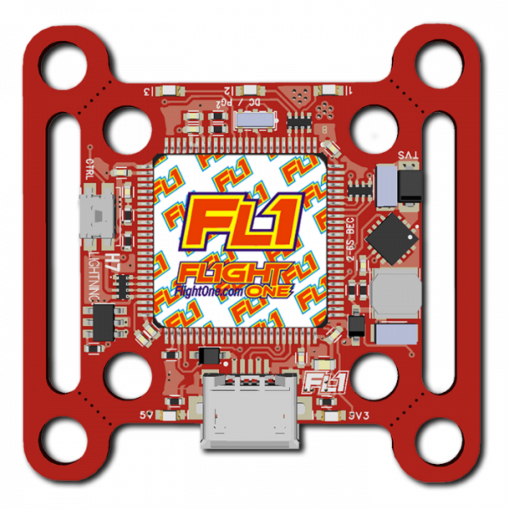 FlightOne Lightning H7 500mhz Flight Controller Plug Version