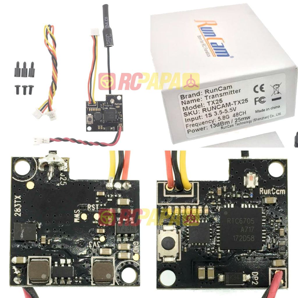 RunCam TX25 25mW VTx Transmitter - RC Papa