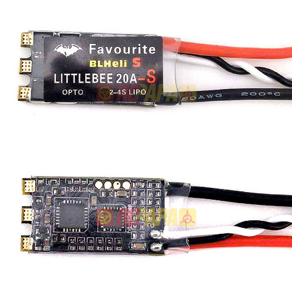 Favourite FVT LittleBee 20A-S BLHELI_S OPTO 2-4S ESC (Supports Mulitshot OneShot125 Oneshot42) - RC Papa