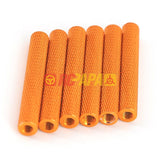 M3x35mm Round Aluminium Knurled Standoffs Spacer v2 Orange (6pc) - RC Papa