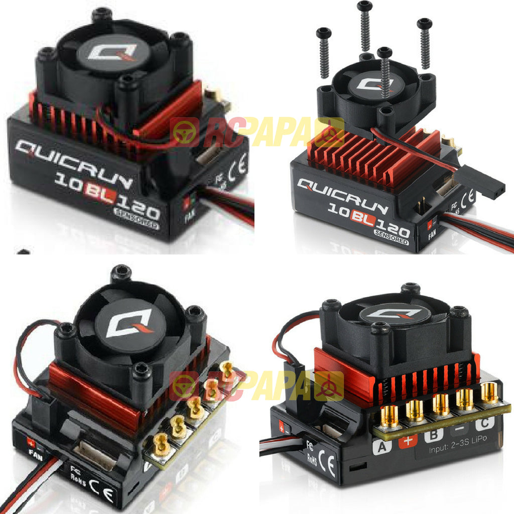 Hobbywing Quicrun 10BL120 120A Brushless Sensored Motor ESC - RC Papa