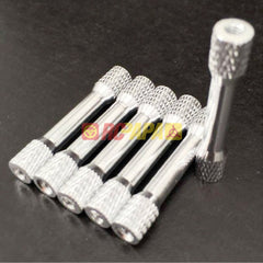 M3x30mm/35mm Round Aluminium Knurled Standoffs Spacer v3 Silver (6pc) - RC Papa