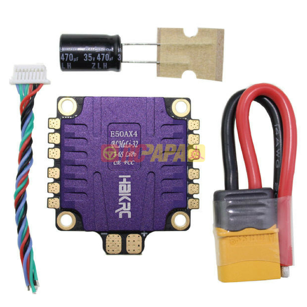 HakRC E50Ax4 50A 4in1 3-6S ESC (BLHeli-S DShot1200) - RC Papa