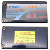 Bonka 4800mAh 100C 7.4V 2S2P Lipo Battery - RC Papa