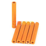 M3x35mm Round Aluminium Knurled Standoffs Spacer v2 Orange (6pc) - RC Papa