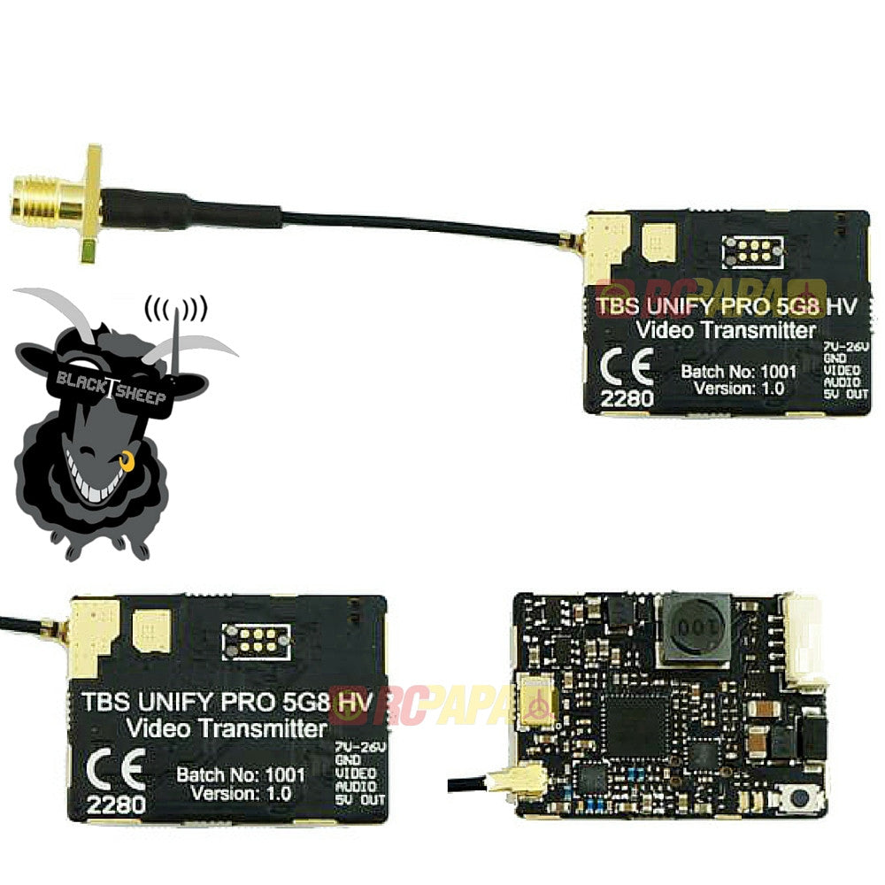 TBS Team BlackSheep Unify Pro 5G8 Video Transmitter VTX (HV) - RC Papa