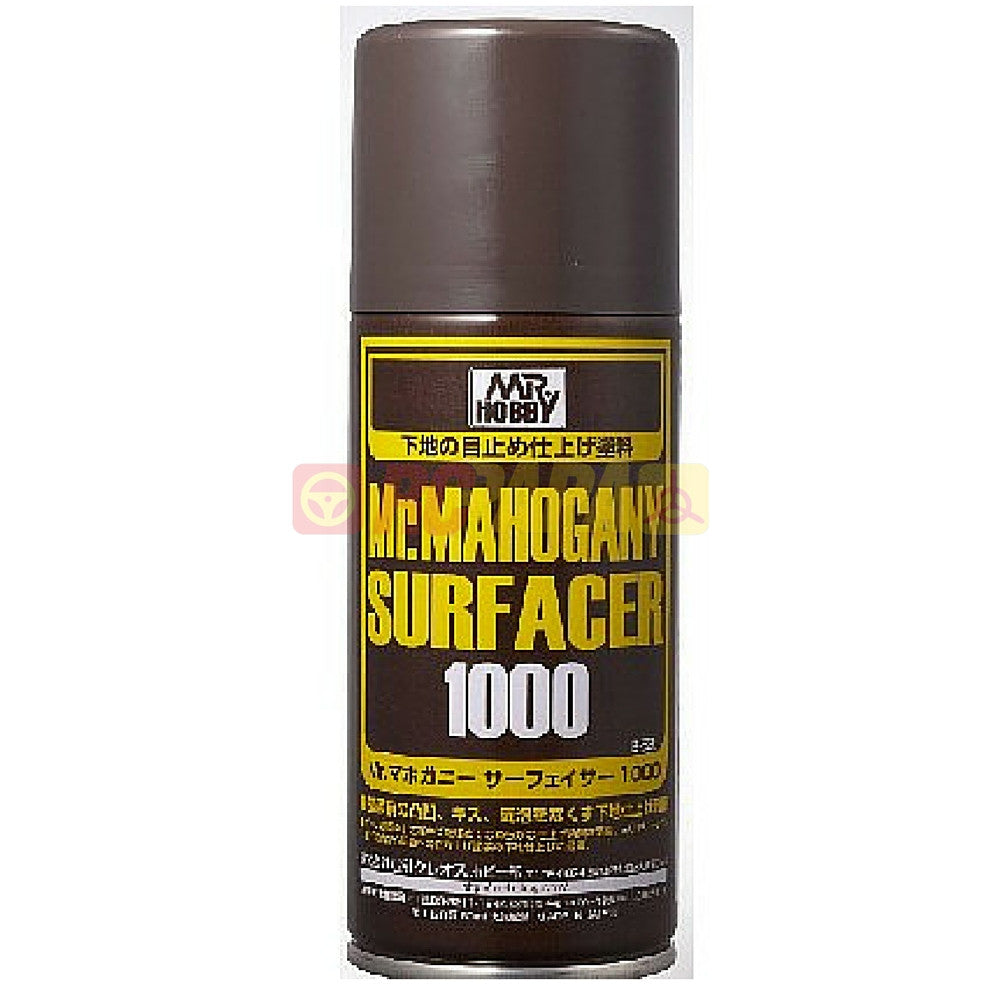 Mr. Hobby Mr. Mahogany (Dark Brown) Surfacer 1000 170ml Spray B528 - RC Papa