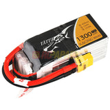 Tattu 1300mAh 14.8V 75C 4S1P Lipo Battery Pack for FPV Race - RC Papa