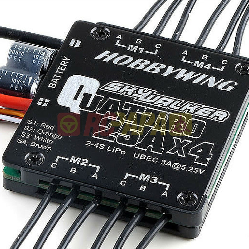 Hobbywing SkyWalker Quattro 4x25A Brushless Motor ESC - RC Papa