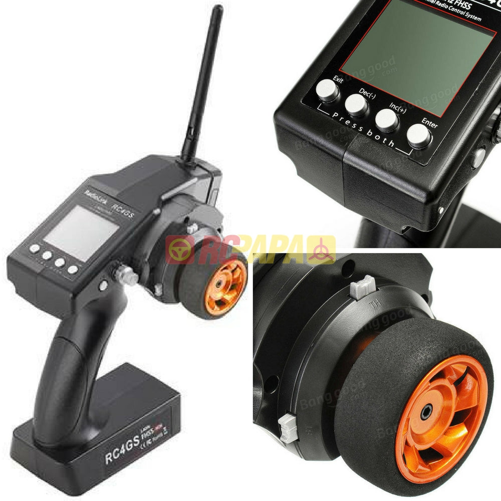 RadioLink RC4GS 2.4G 4CH FHSS Radio Transmitter with R6FG Receiver - RC Papa