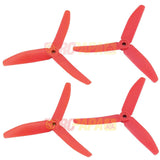 HQ 5" 5x4x3 Tri-Blade Glass Fiber Propellers (Pink, for Cancer Fundraising) - RC Papa