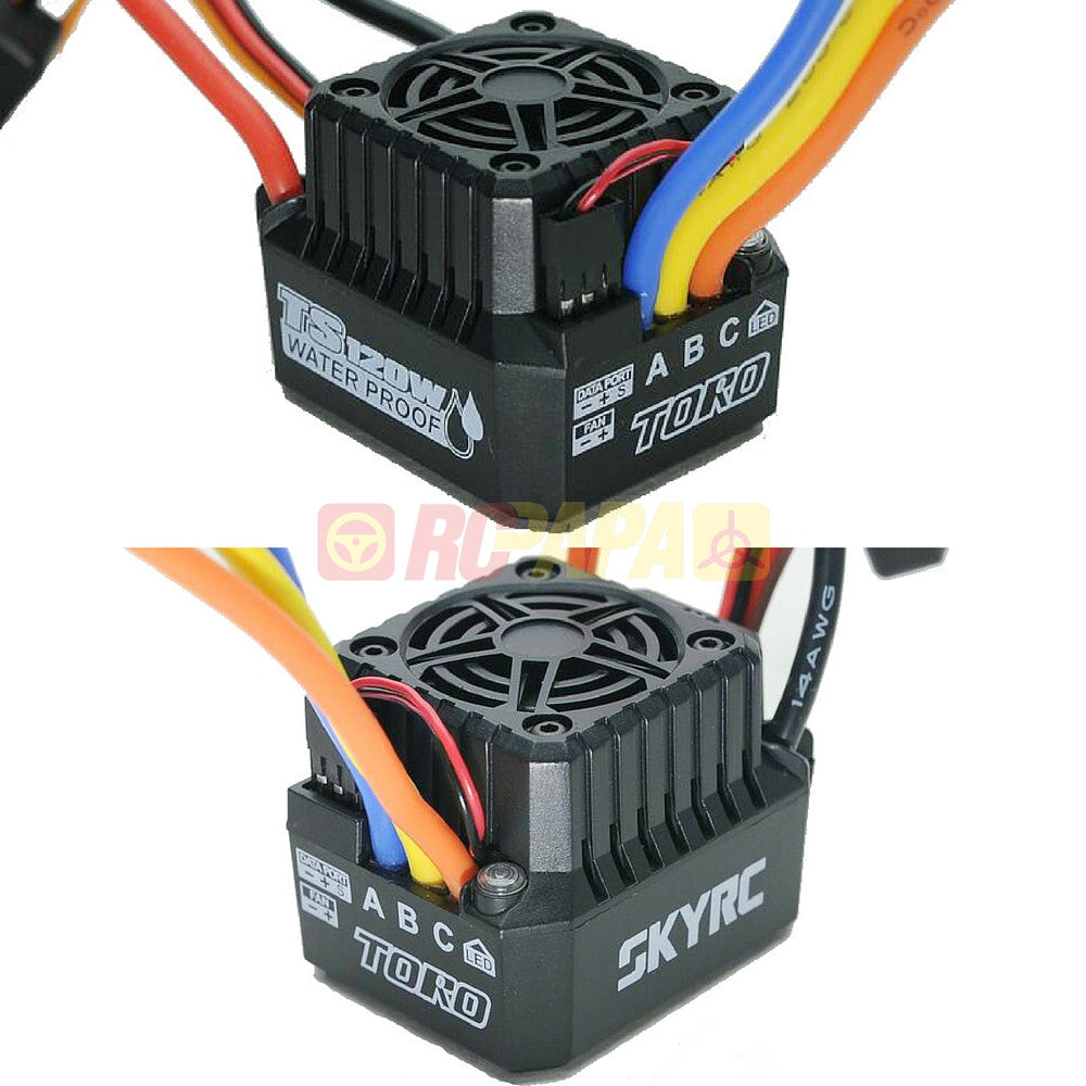 SkyRC Toro TS120W 120A Waterproof Brushless ESC 1/10 RC - RC Papa